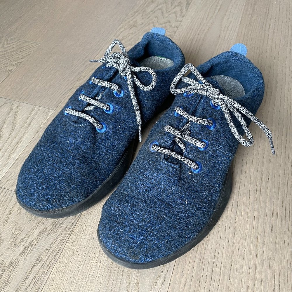 Allbirds Starry Night NYC Limited Edition, Navy Blue Wool Runners 12 Black Sole
